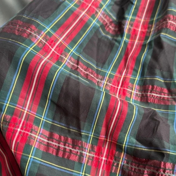 Vineyard Vines Kids Plaid Dress in Red, Green, and Black - Picture 7 of 7